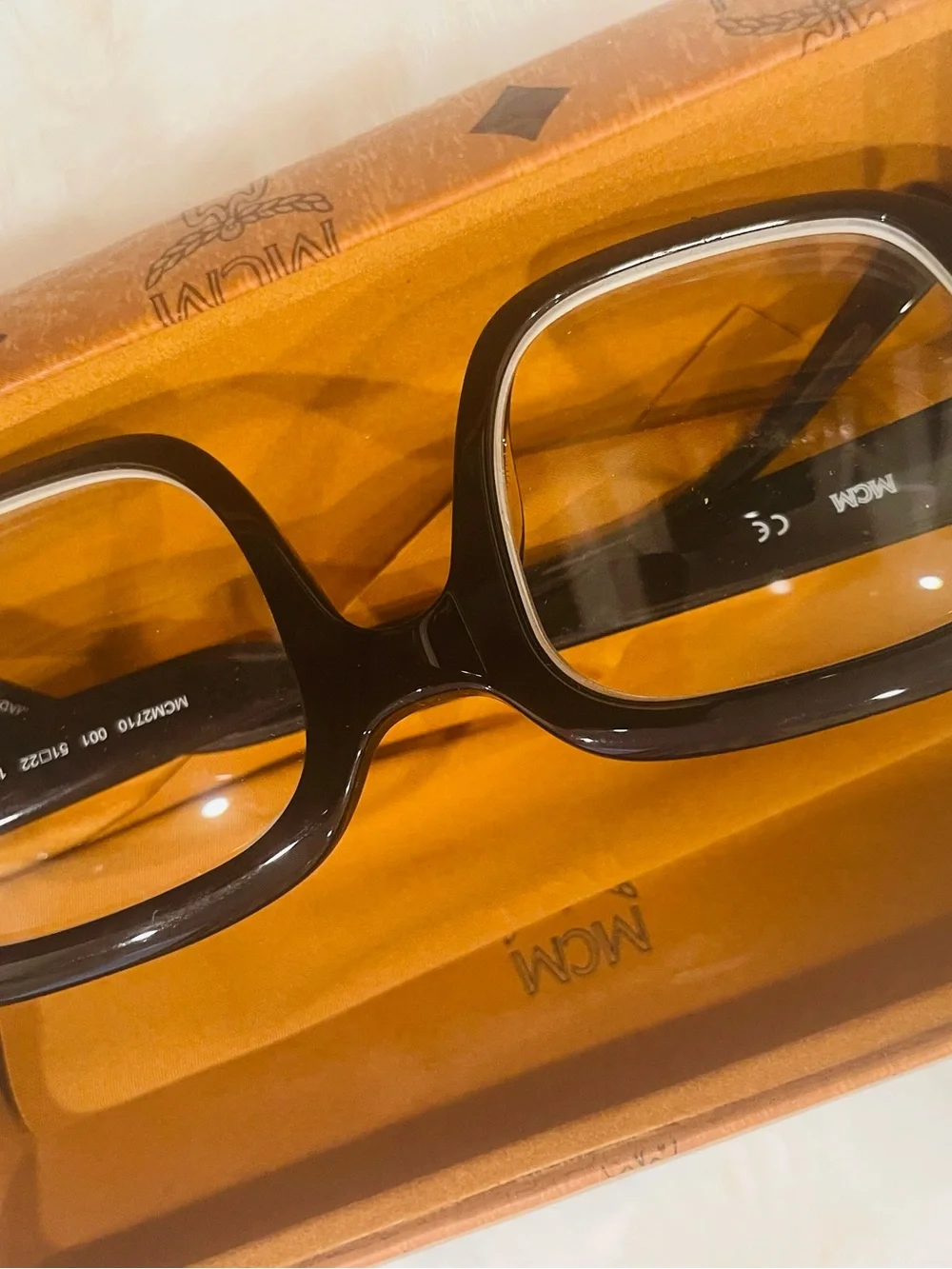 MCM Black Women's glasses with Gold Accent